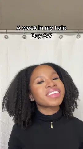 Day 6/7!! Defintiely recorded this at the very end of the night 🙃. Anyways, i wanted a little more volume so i picked it out. #naturalhair #naturalhairtiktok #curlyhair #type4hair #blackgirltiktok #washandgo #BeautyTok 