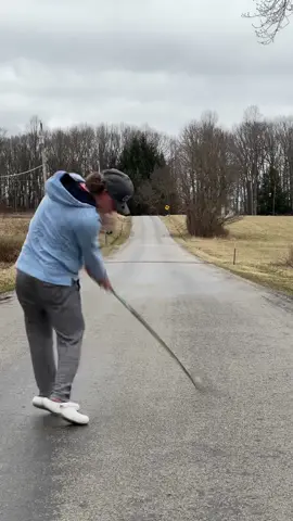 Straight up destroyed my club at the end😂 #fyp #golftiktok #golf 