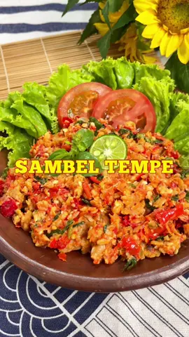 SAMBEL TEMPE🔥 sambel tempe harus cabenya yg banyak yaa kalo dikit jadi tempe penyet