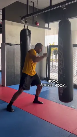 Learning the Shovel Hook Punch Master the basics of boxing with this helpful tutorial on the classic hook and shovel hook combo! Change the angle of your arm and use a 45 degree angle the next time you go for the shovel hook – you'll be sure to land that punch on your opponent's liver! #boxingcoach #kickboxing #kickboxingcoach #personaltrainer #performancecoach #boxing #punches #lefthook #shovelhook #bodypunch #anglechange #armsup #elbowslevel #pullback #chintarget