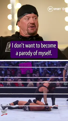 The Undertaker tells Ariel Helwani he'd love to be able to return to the ring, but physically he can't deliver what people would expect of him. __ #ArielMeets #Undertaker #WWE #WrestleMania #Raw #SmackDown #BTSport 