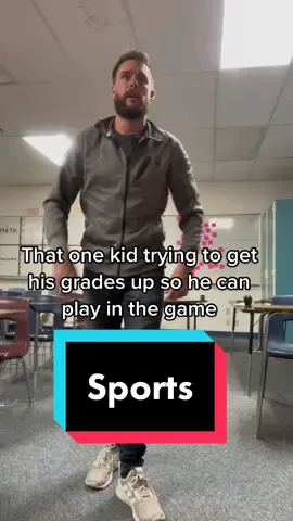 They can get pretty desperate during sports season when they’re not eligible to play. 😅 #teach #teacher #teachersoftiktok #middleschoolteacher #sports 