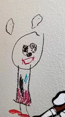 Dad Turns Kid's Scribble on Wall into Work of Art! 🎨🖌