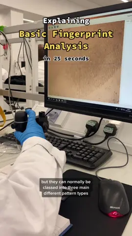 Learn how to analyse a fingerprint with us 🔍 #UniofKent #BritishScienceWeek #ForensicScience #LearnOnTikTok #TikTokTaughtMe #University #Science #HowTo #LearnFromMe #Fyp #LearnWithTikTok 