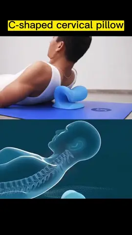 C-shaped cervical pillow, ten minutes a day, let the body relax #cervicalpillow #pillow #Home #bed 