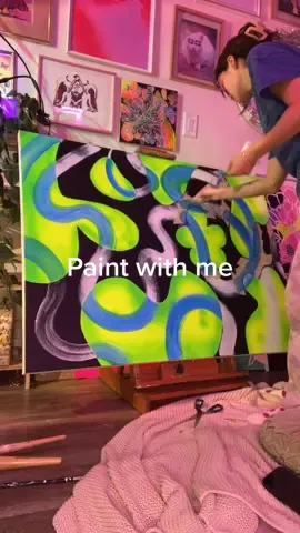 She’s complex and that's beautiful. #paintwithme #abstractpainting #abstractartist ##abstractartistsoftiktok 