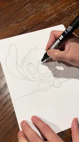 How to draw to Stitch from Lilo and Stitch #f #p #asmr #triggers #asmrsounds #satisfying #sounds #draw #howto
