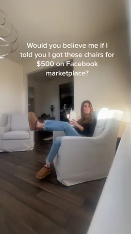 These are my best finds to date!!! I cannot believe it #facebookmarketplace #facebookmarketplacefinds #marketplacefinds #gooddeal #deal #chairs #swivelchairs #sarasells #furniturefind 