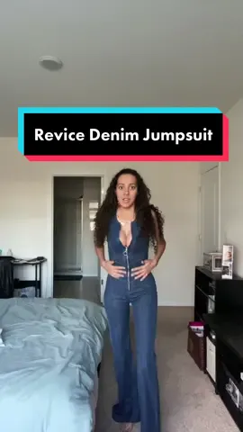 Highly sought after Revice denim jumpsuit was so worth the wait! @revicedenim #revicedenim #fyp #foryoupage #tryonhaul #denimjumpsuit 