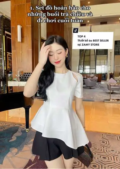 Cùng khám phá TOP 4 Thiết kế áo BEST SELLER tại ZAMY STORE nàng nhé 🤍 #phaidepngaynay #WomenOfTikTok #fyp #xuhuong #fypシ 