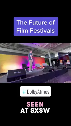 @dolby hosted “the future of film festivals” panel at thier #SXSW activation. 