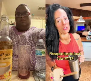 #duet with @takingmylifebackat42 #water OMGGGGG!!!! 🤯 This is absolutely delicious & does taste like Pineapple Upside Down Cake. @skinnymixes You’ve done it again with this flavor. #SkinnyMixes #SkinnySyrups  #DrinkMoreWater #SkinnyMixesPartner #PineappleUpsideDownCake #VanillaAlmond #CrushPineapple #SunkistPineapple #Mindblown #TryIt #NoDisappointment #GetYourWaterDown 