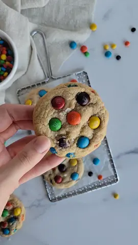 Small Batch M&M Cookies 🌈🍪 #smallbatchbaking #smallbatchrecipe #cookies #mmcookies #smallbatchcookies 