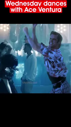 Wednesday dances with Ace Ventura #wednesday#aceventura#jimcarrey#fy #foryou#foryoupage