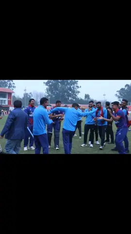 Nepal National Teams players Celebration after beating UAE to qualify for world cup from league 2 #sandeeplamichhane25  #sandeeplamichhane25  #cricket  #CAN  #Dance #celebaration 