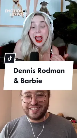 Dennis Rodman and Barbie #iconsonly #barbiegirl #dennisrodman #podcast #momtok #CapCut 