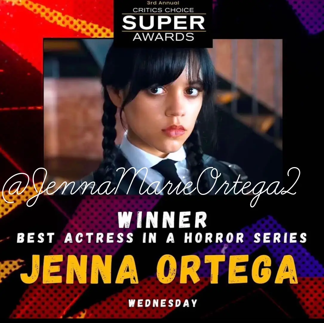 @jenna0rtega is nominated for best actor in a  horror series @netflix Wednesday !!!! #jenna #jennaortega #jennaortegaedit #jennaortegawednesday #jennaortegaofficial #jennaortegafanpage #jennaortegaofficial #jennaortegasupremacy #jennaortega4life #JennaOrtega #jennaortegaupdates #jennaortegawednesdayaddams #jennaortegaedits #wednesday #wednesdayaddams #wednesdaynetflix #criticschoiceawards2023 #criticschoiceawards 