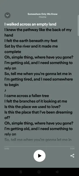 Somewhere only we know; @rhiannemusic #somewhereonlyweknow#viralsong❤️❤️keepsupporting❤️❤️ #fypage #somewhereonlyweknowrhianne 