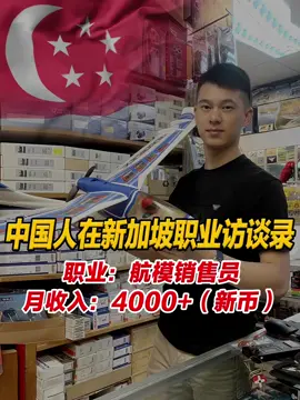 新加坡职业访谈之航模销售员！#出国打工人 #海外生活 #新加坡 #出国 #中国人 #打工 