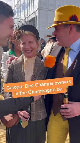 Galopin Des Champs owners in the Moët & Chandon bar 🥂 will it be Champagne celebrations later? #Raceday #CheltenhamGoldCup 