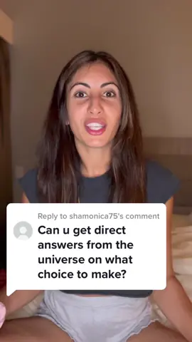 Replying to @shamonica75 Can you get direct answers from the universe on what choice to make? #spirituality #manifesting #spiritualtiktok #meditation 