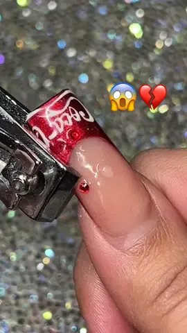 Taking off my 4 week old nails 💔 #nailstiktok #nailtech #nailtok #newnails #acrylics #nails #nailart #nailsinspo 