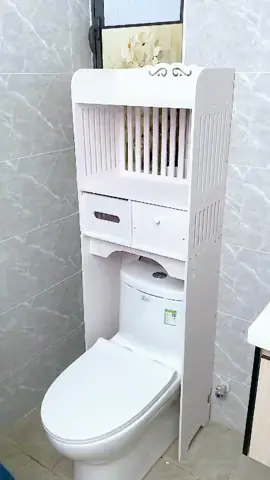 #toiletrack  This shelf can be installed on the toilet, which can store bathroom supplies and daily necessities without affecting the use of the toilet # Toilet shelf