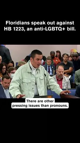 Let’s get into this 🔥 testimony from these Florida advocates! Sending love to everyone speaking out against the attacks on our community. #LGBTQ #Florida