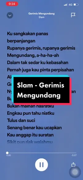 Slam - Gerimis Mengundang 🔥🔥🔥 #slam #gerimismengundang #gerimismengundangslam #slamgerimismegundang #jiwang #kingcherryymqs #song #music #musica #musically #tiktok #tiktokviral #tiktokviralvideo #tiktokviraltrending #tiktokmalaysia #tiktokindonesia #lyricsvideo #lyrics_songs #malaysia #malaysiatiktok #indonesia #indonesiatiktok #fyp #fypシ #fypage  #trending #trendingsong 