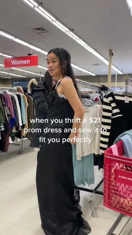 A couture moment #thrift #DIY #tryon 