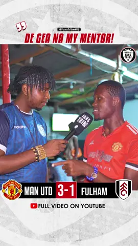 Watch ThankGod's  FULL INTERVIEW ON YOUTUBE - LINK IN BIO 📺 😅  #naijafootball #PremierLeague #tiktoknigeria #naijatiktok #fyp #trending #levelupafrica #africanfootball Manchester United 3-1 FULHAM highlights 