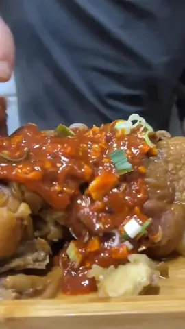 【ASMR MUKBANG】牛蹄快吃秀，13斤牛蹄3分鐘吃光，深夜美食必看_beef hoof eating show，beef hoof mukbang 🤤🤤#chinesefood #fyp #fypシ #food #mukbang #asmrfood 