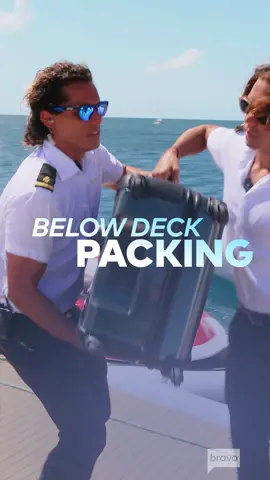 Safe to say the yachties all have different packing priorities 🤣 #BelowDeck