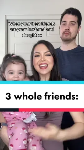 and me 💁🏻‍♀️😄 look at Amelia though 😂 not her actually holding up 3 LOL #toddler #toddlersoftiktok #mom #parentsoftiktok #friends #lipsync #husband #fyp #foryou 