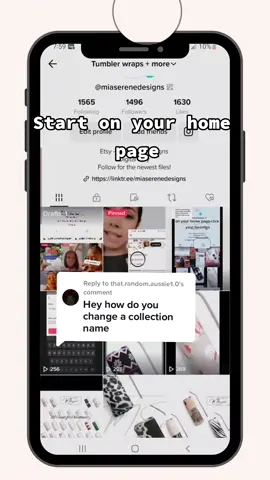 Replying to @that.random.aussie1.0 #tiktoktipsandtricks #learningtiktok #howtotiktok #tutorialtiktok #changecollectionname #collectionsontiktok #tiktok101 #learningtiktok 