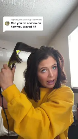 Replying to @jennapaystrup heres I put some wave/bend in my short hair using a straightner! #shorthaircurls #shorthairwaves #wavewithastraightner #wavyhairroutine #bobcuthairstyle 