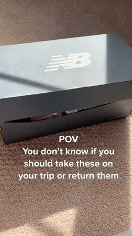 Really torn about these! Could be nice for the airport fit. #newbalance #sneakers #shoestyle #keeporreturn 
