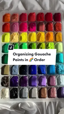 Replying to @hannahbd9 color therapy with a little asmr moment 😌🎨 #gouachepaint #amazonartsupplies #artsupplies #gouacheunboxing #asmr #artasmr #unboxingasmr 