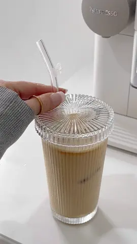 The dreamiest cup 😇🧋🦋 (in my biio 🤍) #asmr #unboxing #coffee #icedcoffee #ribbedglassware #glassware #amazon #finds #musthaves #thatgirl  #aesthetic #asmrsounds #unboxingasmr 