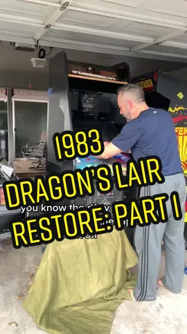 #Cinematronics #1983 #DragonsLair #ArcadeRestoration underway as we purchase and ship a cabinet from Oregon to #Texas. Get ready for some fun #restoration videos coming up this week! #genxtiktokers #vintagegames #retrotech #retrotechnology #laserdisc 