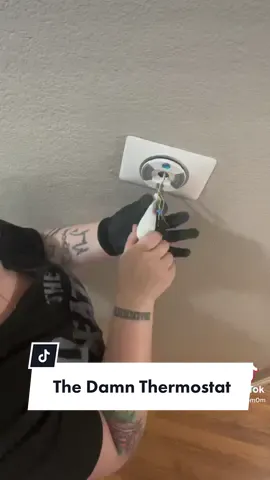 This has been the worst move ever. All the things that have happened so far are just comical at this point. One thing that needs to be done sooner rather than later is replacing the damn thermostat. I should decide what temperature the house should be, not this old piece of plastic! Say hello to our new google nest thermostat ❤️💪 #moving #fixerupper #supermom #thermostatreplacement #googlenest #DIY #diyprojects #divorcelifestyle #fyp 