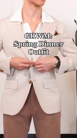 A Spring dinner outfit today. A white ribbed cotton polo shirt #mensfashion #mensoutfitideas #oldmoneyaesthetic #fashion #modamasculina #mensstyle #springfashion  