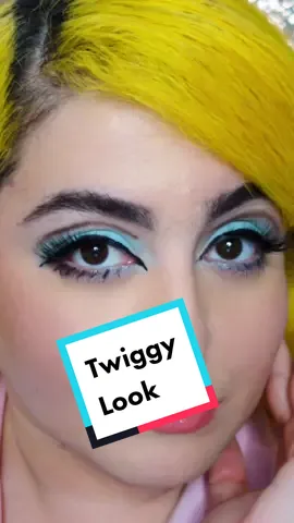 Played around with makeup to create this modern Twiggy look #1960s #twiggymakeup #cutcrease #fyp
