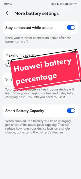 What's your battery health at? 👀 #huawei #battery #batterylife #batterycapacity #huaweip50pro #p50pro #emui12 