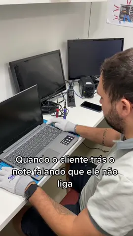 Quando o tecnico nao entende o que aconteceu porque na assistencia ligou de primeira #informatica #tecnicoinformatica #montagem #tecnologia 