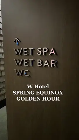 Spring Equinox event at The W Hotel #springequinox2023 
