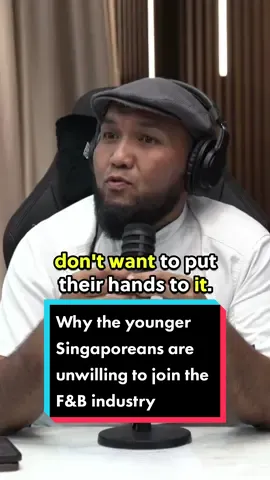 This is why the younger generation of Singaporeans are unwilling to join the F&B industry.