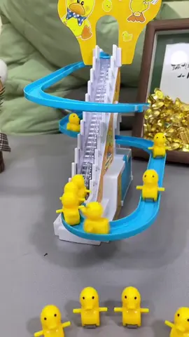 Little Yellow Duck Climbing Stairs with Light and Music#toys 