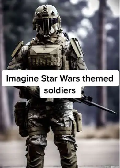 Imagine Star Wars themed soldiers. #starwars #soldier #midjourney #fantasy #digitalart #wallpaper 