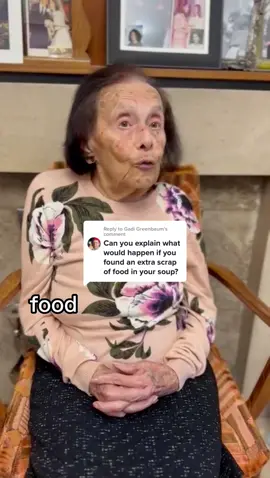 Replying to @Gadi Greenbaum Food in Auschwitz: we fought for it 💔 #holocaustsurvivor #LearnOnTikTok #auschwitz #99yearold #history #food #FoodTok #concentrationcamp #neveragain 